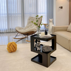 Matorino -Bedside Cabinets, Aesthetic Design Bed Side Table Simple Iron Nightstand, Modern Creative Corner Side Table for Bedroom, Study, Bar, Hotel.