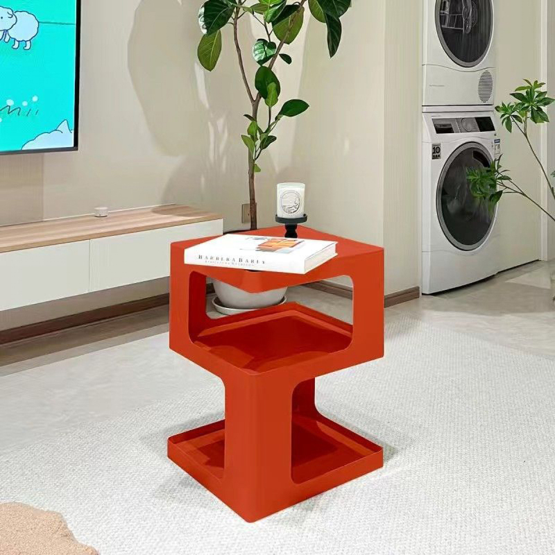 Matorino -Bedside Cabinets, Aesthetic Design Bed Side Table Simple Iron Nightstand, Modern Creative Corner Side Table for Bedroom, Study, Bar, Hotel.