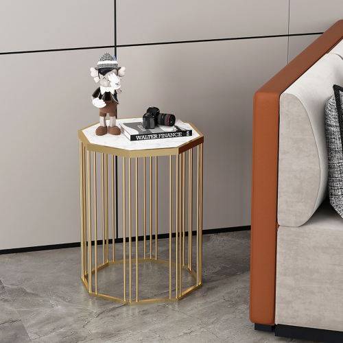 Matorino -Side Table Round Metal End Table Sofa Table Modern Side Table, Flower Stand Lamp Table Bedside Tables for Living Room, Entryway Corner Table.