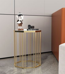 Matorino -Side Table Round Metal End Table Sofa Table Modern Side Table, Flower Stand Lamp Table Bedside Tables for Living Room, Entryway Corner Table.