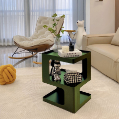 Matorino -Bedside Cabinets, Aesthetic Design Bed Side Table Simple Iron Nightstand, Modern Creative Corner Side Table for Bedroom, Study, Bar, Hotel.
