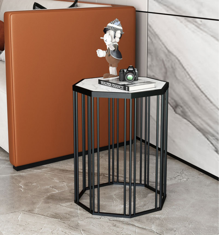 Matorino -Side Table Round Metal End Table Sofa Table Modern Side Table, Flower Stand Lamp Table Bedside Tables for Living Room, Entryway Corner Table.