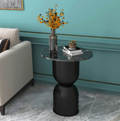 Matorino -Nordic Creative Side Table, Modern Ins Living Room Small round Table, Sofa Small Coffee Table, Side Cabinet, round Iron Corner Table.