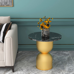 Matorino -Nordic Creative Side Table, Modern Ins Living Room Small round Table, Sofa Small Coffee Table, Side Cabinet, round Iron Corner Table.