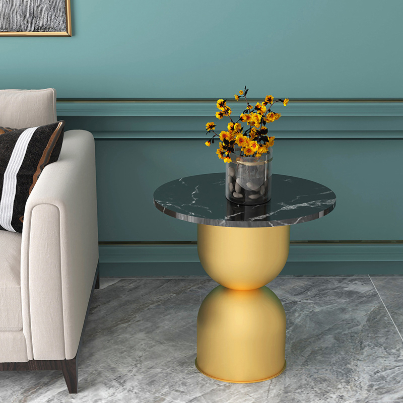 Matorino -Nordic Creative Side Table, Modern Ins Living Room Small round Table, Sofa Small Coffee Table, Side Cabinet, round Iron Corner Table.