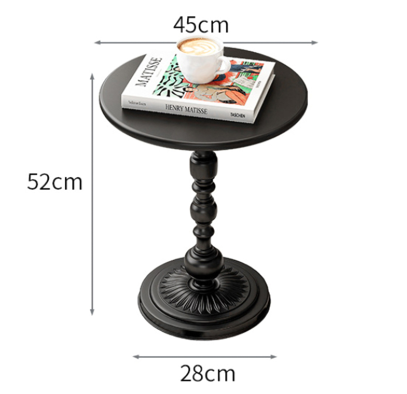 Matorino -Simple Iron Side Table, Living Room Sofa Round Table, Small Apartment Coffee Table, Metal Material， Assemble And Install
