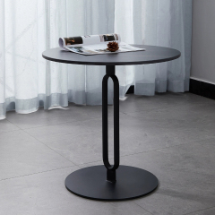 Matorino -End Table for Sofa, Stylish Round Marble Side Tables with Metal Base, Balcony Entryway Hallway Accent Table.