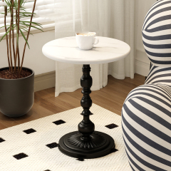 Matorino -Simple Iron Side Table, Living Room Sofa Round Table, Small Apartment Coffee Table, Metal Material， Assemble And Install