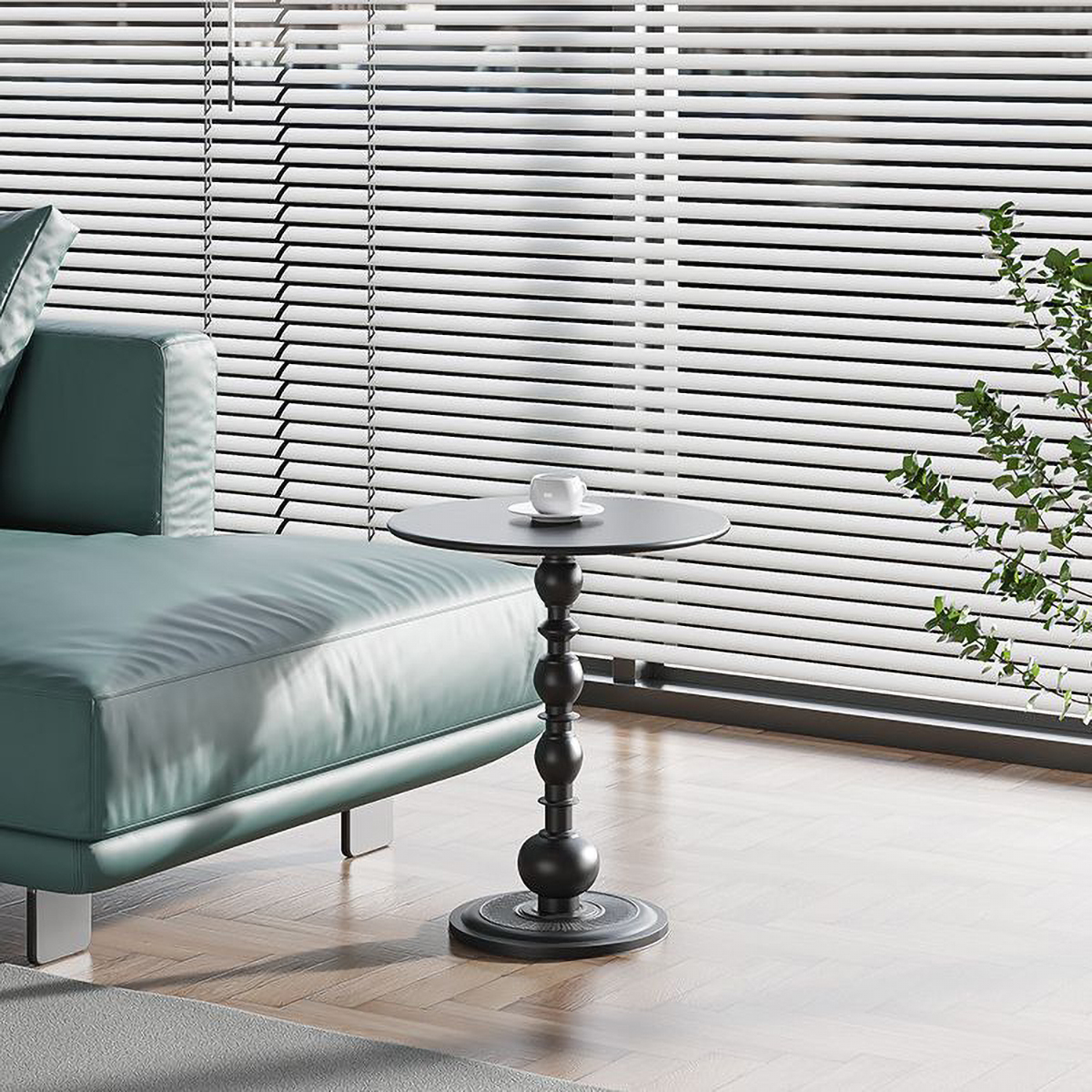 Matorino -Simple Iron Side Table, Living Room Sofa Round Table, Small Apartment Coffee Table, Metal Material， Assemble And Install