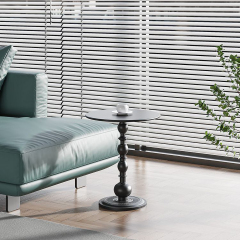 Matorino -Simple Iron Side Table, Living Room Sofa Round Table, Small Apartment Coffee Table, Metal Material， Assemble And Install
