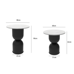 Matorino -Nordic Creative Side Table, Modern Ins Living Room Small round Table, Sofa Small Coffee Table, Side Cabinet, round Iron Corner Table.