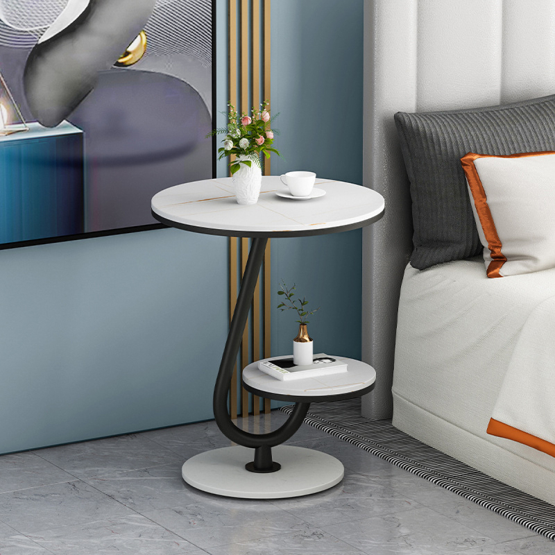 Matorino -Luxury Marble End Table Decor, Round Coffee Table for Home & Living Room, Gold Coffee Table, Outdoor & Indoor Furniture.