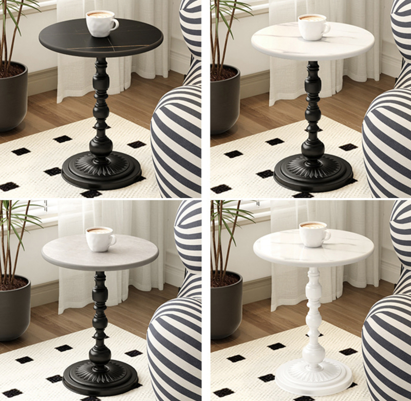 Matorino -Simple Iron Side Table, Living Room Sofa Round Table, Small Apartment Coffee Table, Metal Material， Assemble And Install