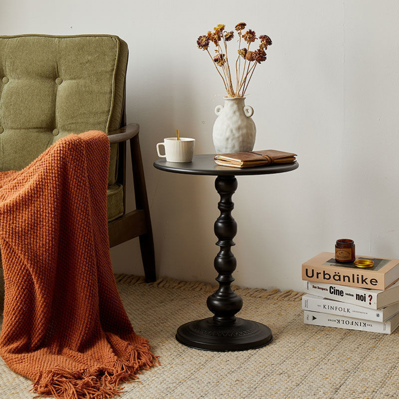 Matorino -Simple Iron Side Table, Living Room Sofa Round Table, Small Apartment Coffee Table, Metal Material， Assemble And Install