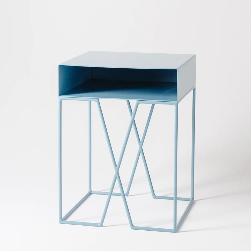 Matorino -New Iron Art Coffee Table, Rectangular Metal Side Table, Simple Personality All-Match Sofa End Table, Small Double Corner End Sofa Table.