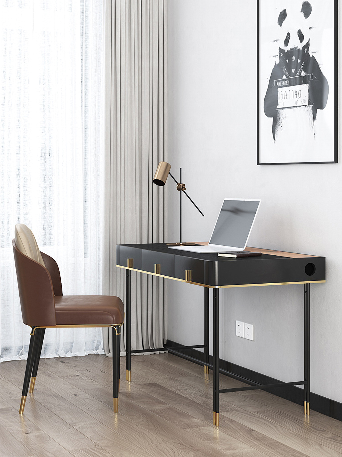 Matorino -Vanity Desk with Drawers, Computer Desk, Modern Simple Home Office Desks, Makeup Dressing Table for Bedroom.