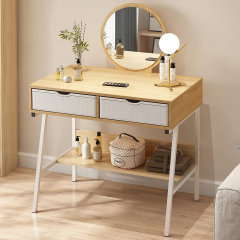Matorino -Makeup Vanity Console Table with 2 Drawers for Bedroom, Small Computer Desk for Living Room, Home Office Desk for Writing Study.