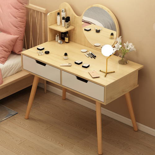 Matorino -Makeup Vanity Desk with Mirror, Cute Vanity Makeup Table with Drawers, Small Vanity Table for Bedroom with Lots Storage.
