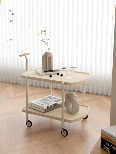 Matorino -2 Tier Trolley, Rolling Metal Storage Organizer - Mobile Utility Cart, Kitchen Cart with Caster Wheels, Organizer Serving Cart.