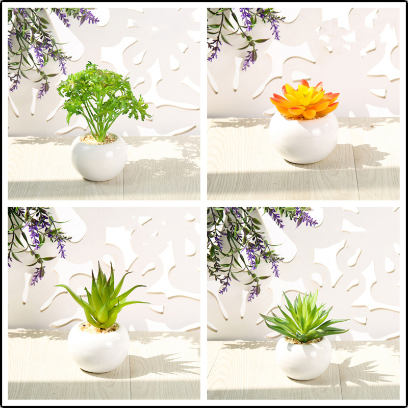 Matorino -Small Artificial Succulents, Fake Plants, Ceramic Pot Planter, Mini Potted Plant Decoration for Home, Office Desk, Window Sill, Outdoor Indoor.