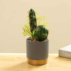 Matorino -High Quality Artificial Tropical Cactus，Assorted Artificial Succulent Potted Plants Decorative, Plastic Faux Cactus with Pots. Tropical Green Bonsai, Exquisite Home Decoration.