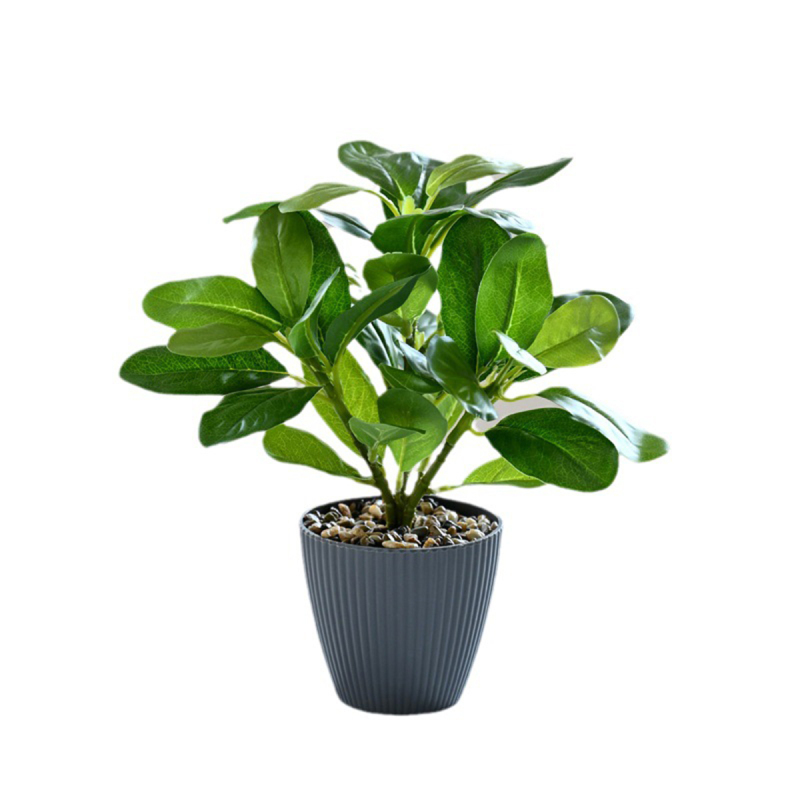 Matorino -Fake Flowers Artificial Imitation Green Plant Bonsai，Living Room And Office Desktop Greenery，Micro Landscape Decoration Simulation Pot