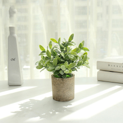 Matorino -Artificial Flower Plants Grass with Pulp Pot, Plastic Mini Plants Fake Flower for Unique Home Décor.