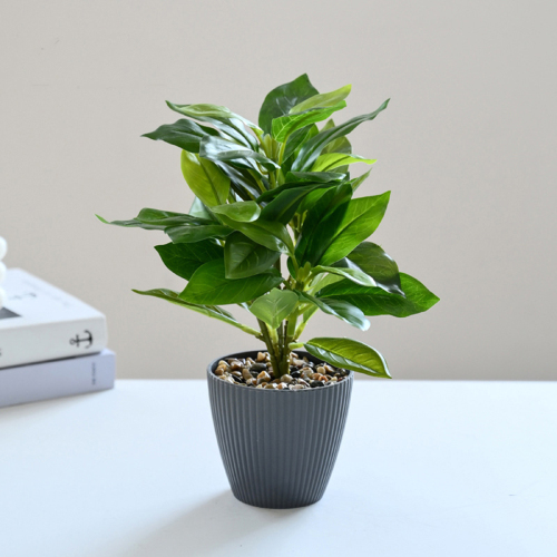Matorino -Fake Flowers Artificial Imitation Green Plant Bonsai，Living Room And Office Desktop Greenery，Micro Landscape Decoration Simulation Pot