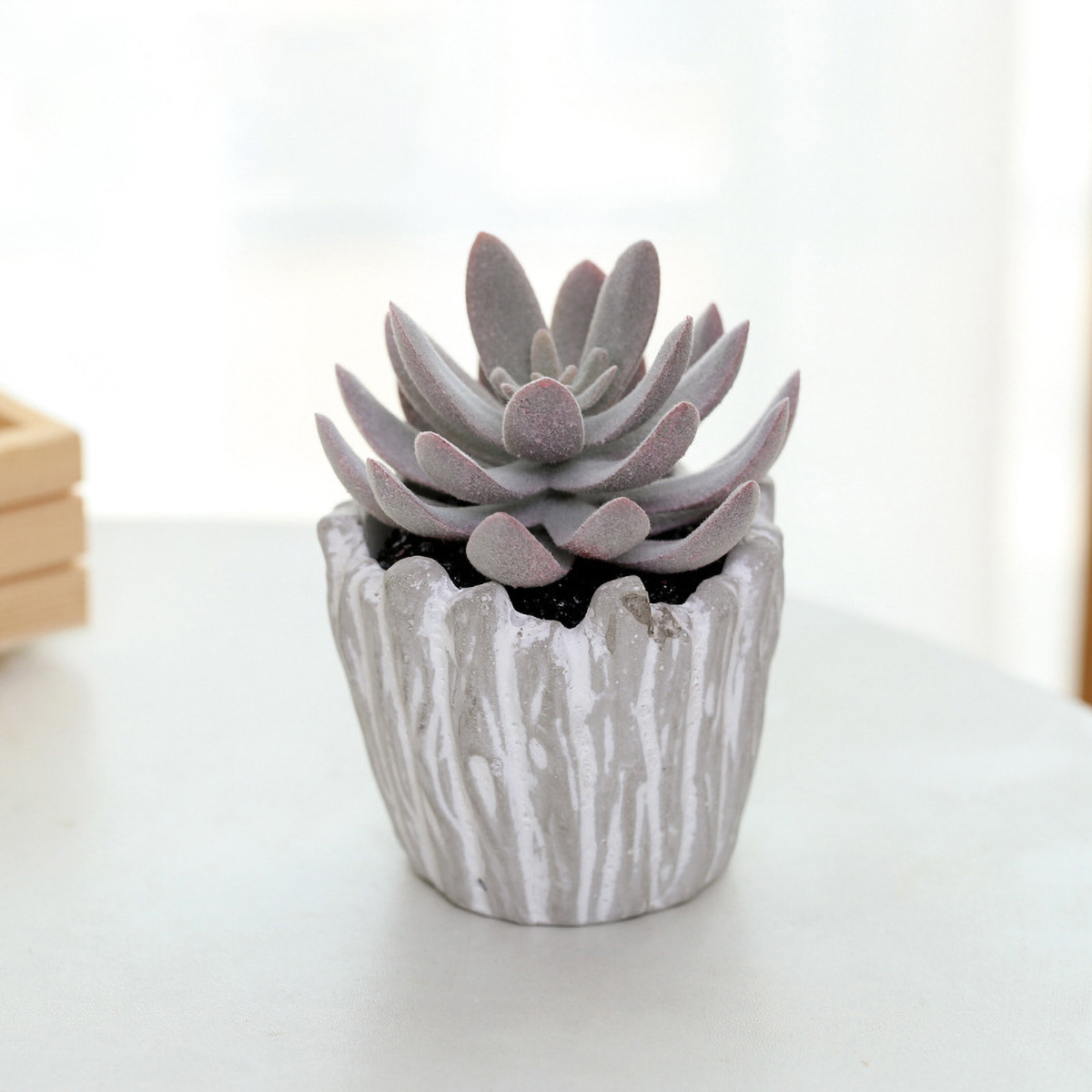 Matorino -Artificial Succulents Plants, Mini Assorted Green Faux Succulents in Pots, Small Plants with Pulp Potted for Home Office Living Room Table Desk Plants Decor.