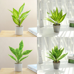 Matorino -Potted Fake Plants Artifical Snake Plant,Monstera Plant,Areca Palm and Bird of Paradise,Faux Desk Plants for Indoor Decoration, Perfect Housewarming Gift.