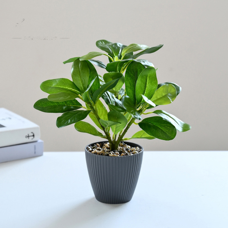 Matorino -Fake Flowers Artificial Imitation Green Plant Bonsai，Living Room And Office Desktop Greenery，Micro Landscape Decoration Simulation Pot