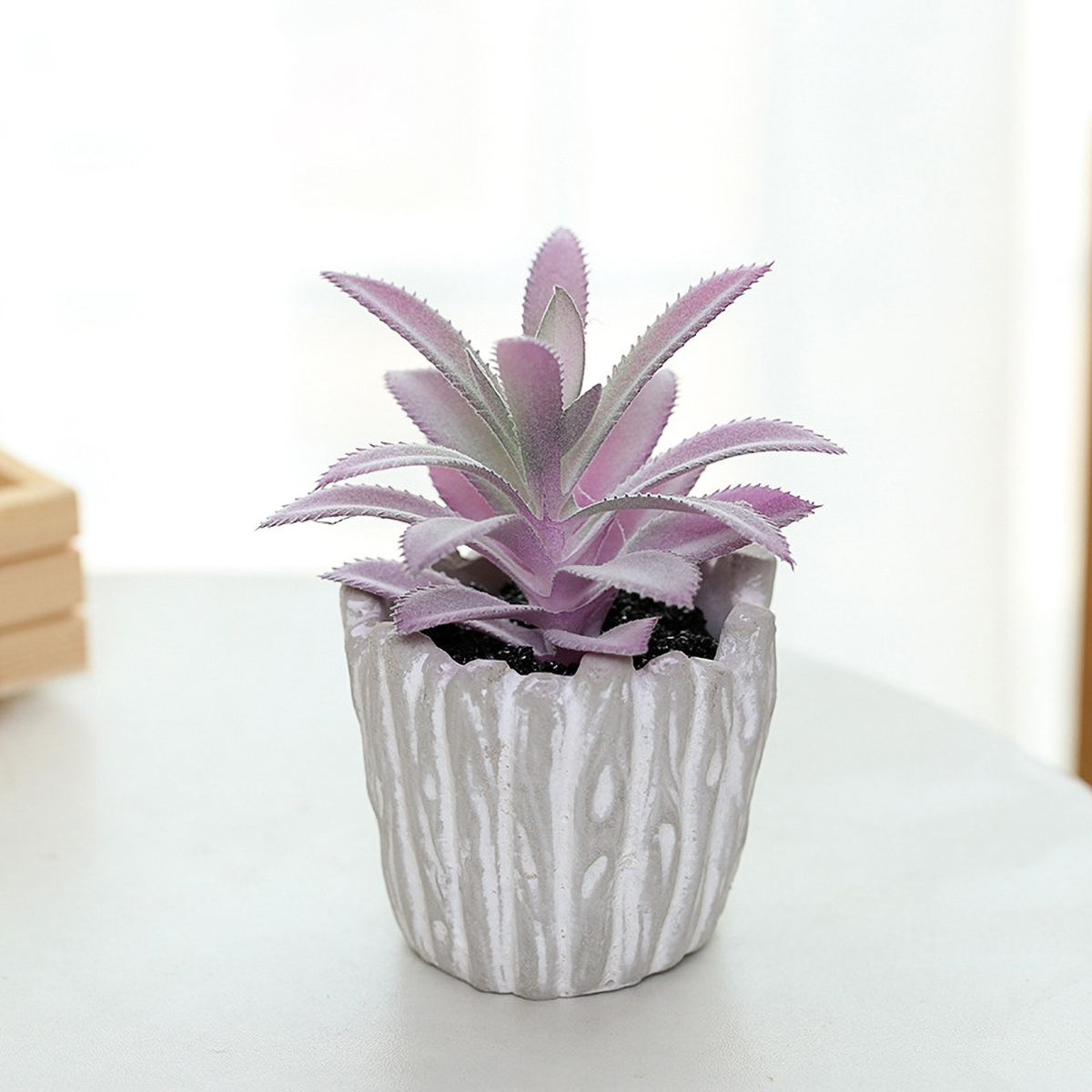Matorino -Artificial Succulents Plants, Mini Assorted Green Faux Succulents in Pots, Small Plants with Pulp Potted for Home Office Living Room Table Desk Plants Decor.