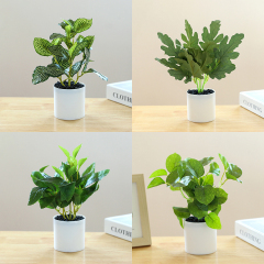 Matorino -Potted Fake Plants Artifical Snake Plant,Monstera Plant,Areca Palm and Bird of Paradise,Faux Desk Plants for Indoor Decoration, Perfect Housewarming Gift.