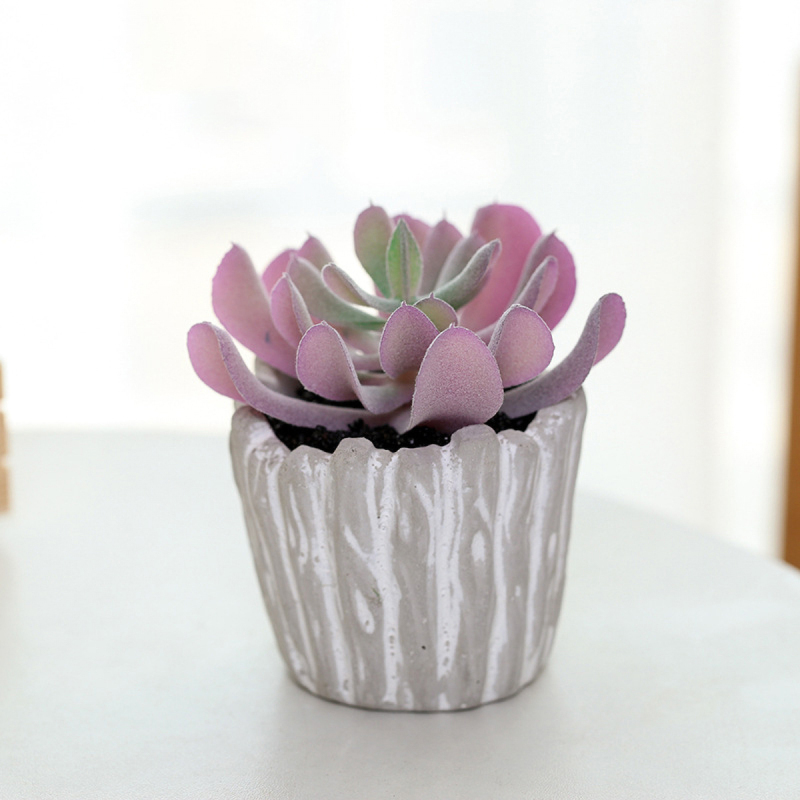 Matorino -Artificial Succulents Plants, Mini Assorted Green Faux Succulents in Pots, Small Plants with Pulp Potted for Home Office Living Room Table Desk Plants Decor.