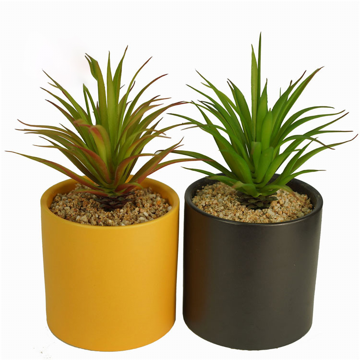 Matorino -Artificial Potted Plant,Fake Plant for Office Desktop, Faux Plant Wheat Grass with Black Plastic Pots for Home Bathroom Decoration Indoor.