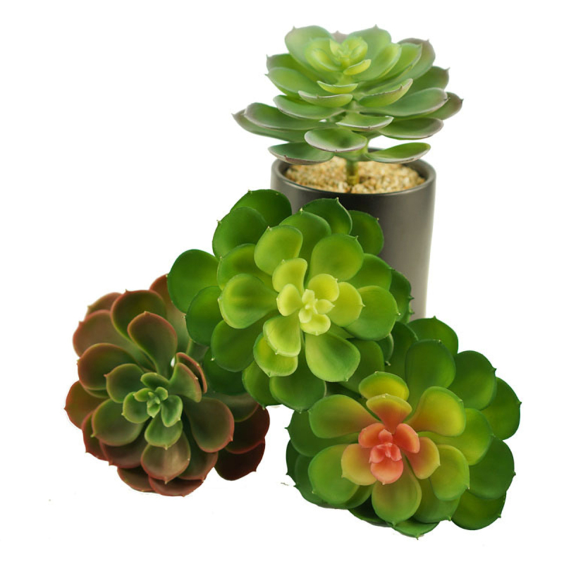 Matornio -Artificial Succulents, Premium Succulent Plants Artificial, Realistic Faux Succulents, Potted Textured Fake Succulents Decor for DIY, Fake Plants - Stylish Gifts for Christmas.