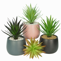 Matorino -Artificial Potted Plant,Fake Plant for Office Desktop, Faux Plant Wheat Grass with Black Plastic Pots for Home Bathroom Decoration Indoor.
