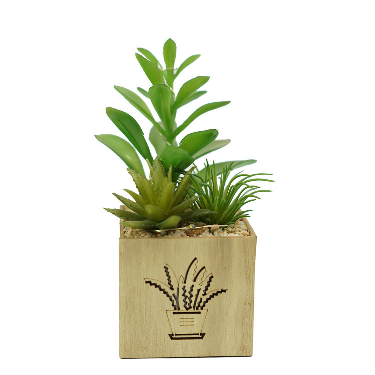 Matorino -Artificial Plants and Succulents, Small Fake Plants with Led String Light, Assorted Decorative Faux Succulent Potted for Office and Desk Decor, Bathroom, Bedroom, Shelves for Women.