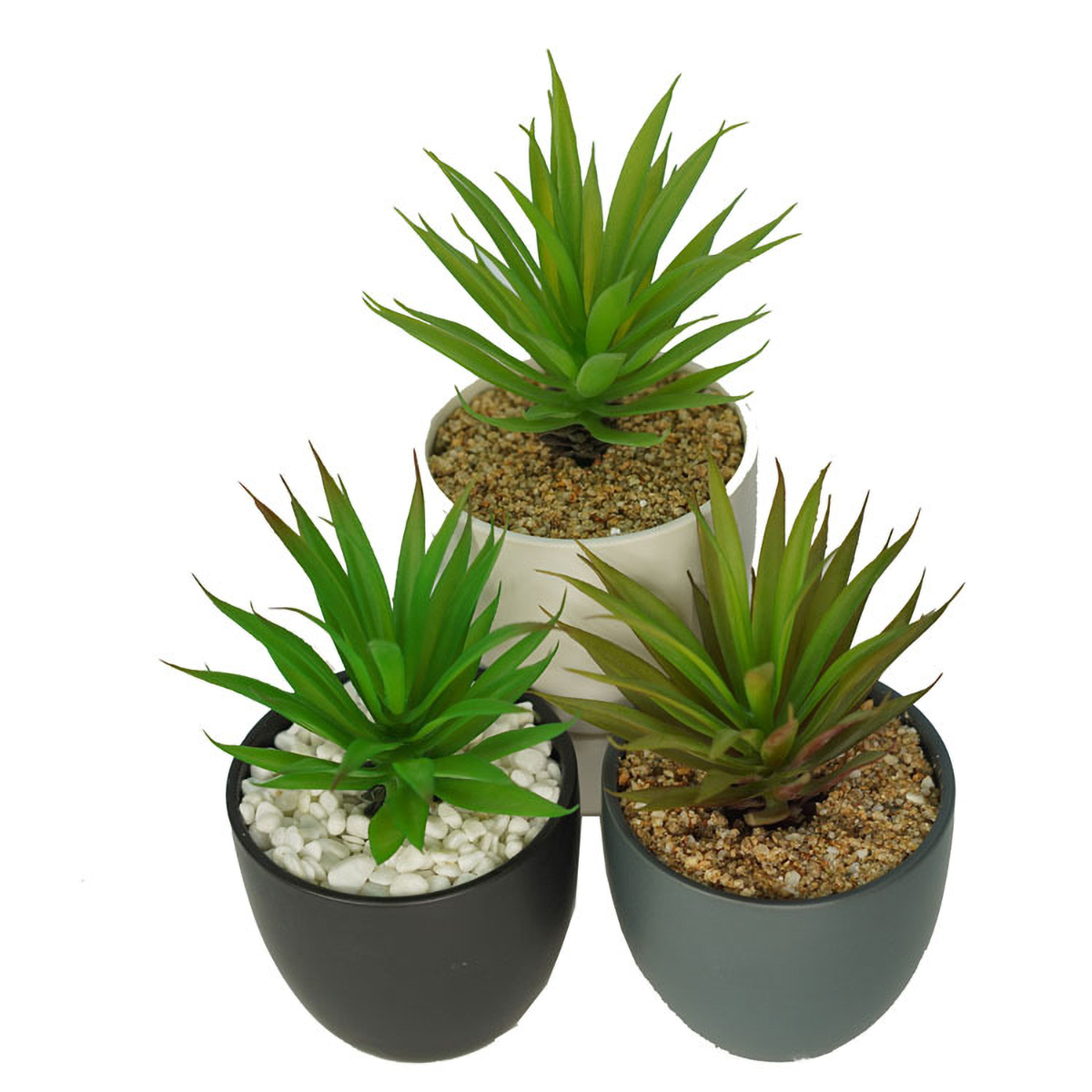 Matorino -Artificial Potted Plant,Fake Plant for Office Desktop, Faux Plant Wheat Grass with Black Plastic Pots for Home Bathroom Decoration Indoor.