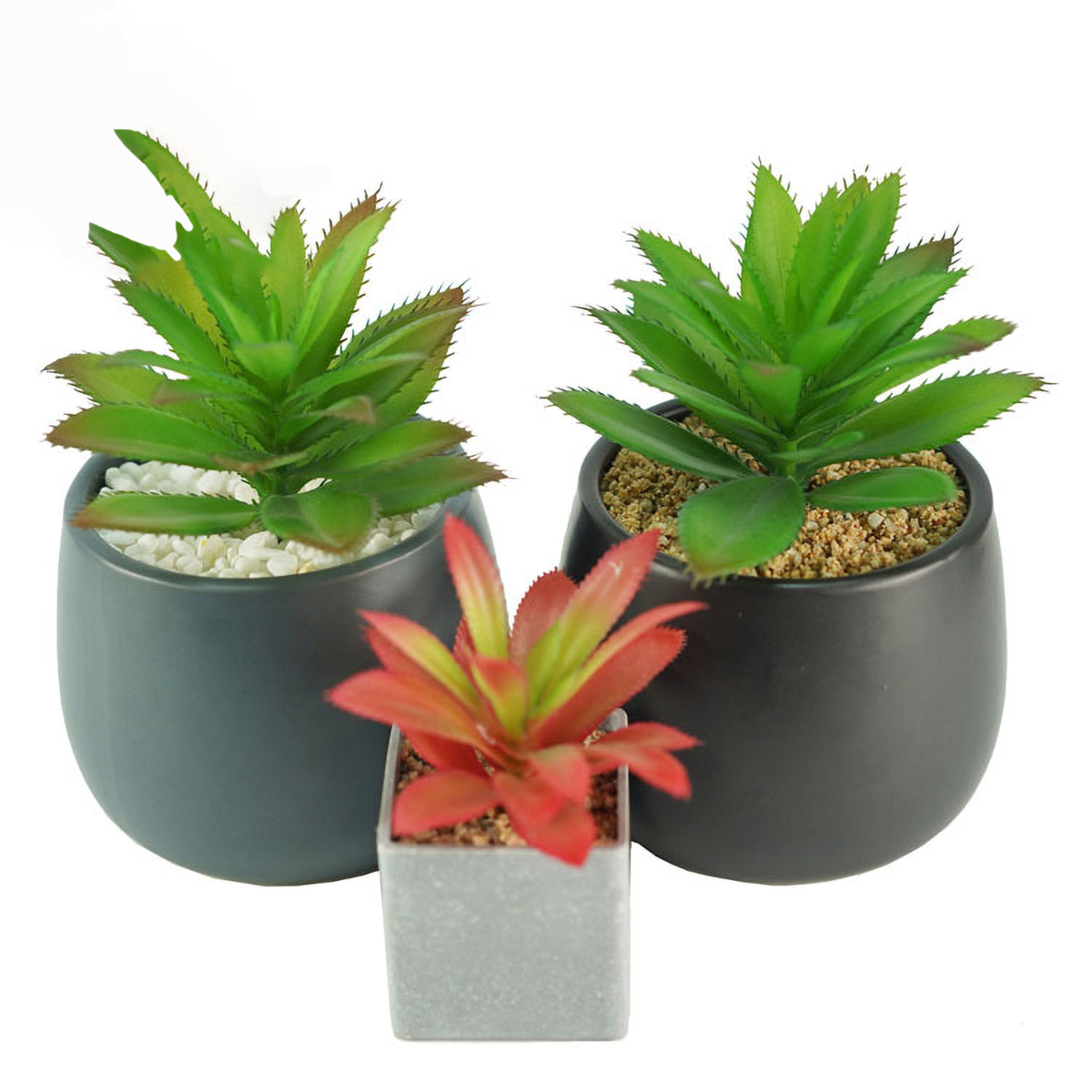 Matorino -Mini Artificial Succulent in Pots Cactus Fake Plants for Indoors, Office Decor Green, Room Decorations Aesthetics & Office Home Decor Gifts-Faux Plant Bathroom.