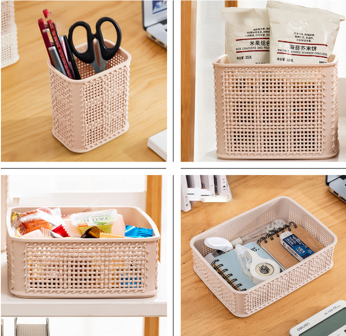 Matorino -Desk Organizer and Accessories, Basket for Small Accessories, Remote Control Holder, Plastic Organizer for Desktop Storage, Desk Organization for School, Home, Pen Holder.