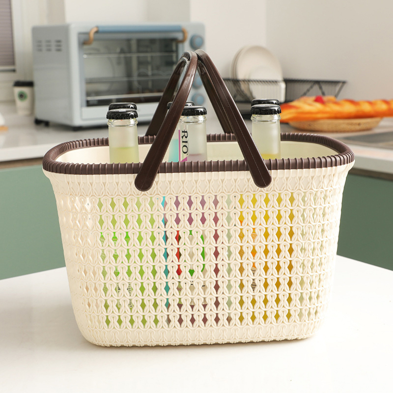 Matorino -Plastic Organizer Storage Baskets with Handles, Shower Caddy Bins Organizer for Bathroom and kitchen. Portable Shower Tote, Plastic Dorm College Shower Organizer Bucket.