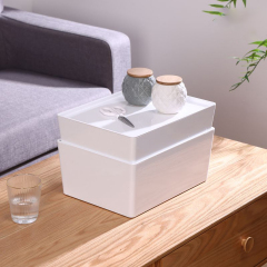 Matorino -PET Storage Box Containers for Organizing Cloths and Shoes, Plastic Storage Bins with Lid, White Stackable Storage Basket Organizer Box, Sturdy Containers Organizing Lidded Bins for Shelves, Cabinet, Desk, Pantry, Bedroom, Bathroom, Book, Toys.
