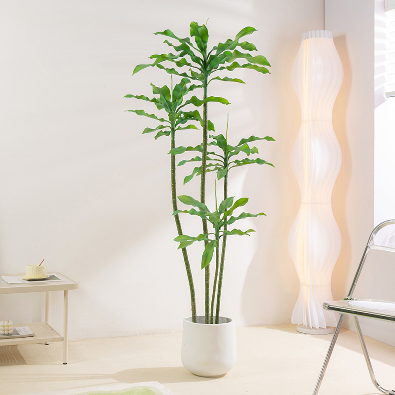 Matorino -Artificial Lemon Tree, Fake Silk Plants, Artificial Ficus Tree, Pre Potted Faux Lemon Tree, Plastic Fruit Tree with Lifelike Leaves and Natural Wood Trunk. Realistic Tall Fake Tree, Artificial Ficus Bush in Brown Plastic Container.