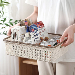 Matorino -Plastic Storage Baskets, Small Pantry Organization and Storage Bins, Household Organizers for Laundry Room, Bathrooms, Bedrooms, Kitchens, Cabinets, Countertops, Under Sink or On Shelves.