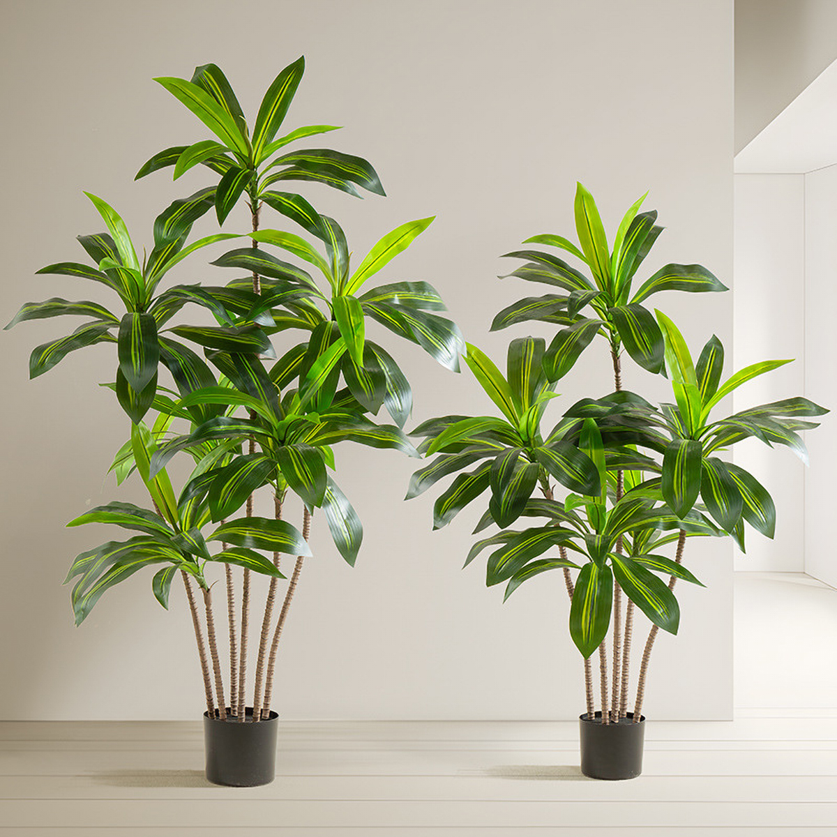 Matorino -Artificial Lemon Tree, Fake Silk Plants, Artificial Ficus Tree, Pre Potted Faux Lemon Tree, Plastic Fruit Tree with Lifelike Leaves and Natural Wood Trunk. Realistic Tall Fake Tree, Artificial Ficus Bush in Brown Plastic Container.