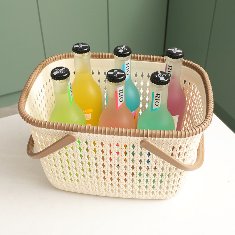 Matorino -Plastic Organizer Storage Baskets with Handles, Shower Caddy Bins Organizer for Bathroom and kitchen. Portable Shower Tote, Plastic Dorm College Shower Organizer Bucket.