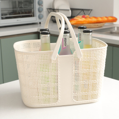 Matorino -Plastic Organizer Storage Baskets with Handles, Shower Caddy Bins Organizer for Bathroom and kitchen. Portable Shower Tote, Plastic Dorm College Shower Organizer Bucket.