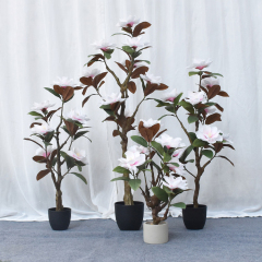 Matorino -Artificial Lemon Tree, Fake Silk Plants, Artificial Ficus Tree, Pre Potted Faux Lemon Tree, Plastic Fruit Tree with Lifelike Leaves and Natural Wood Trunk. Realistic Tall Fake Tree, Artificial Ficus Bush in Brown Plastic Container.