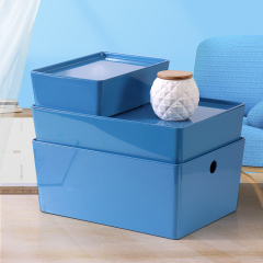Matorino -PET Storage Box Containers for Organizing Cloths and Shoes, Plastic Storage Bins with Lid, White Stackable Storage Basket Organizer Box, Sturdy Containers Organizing Lidded Bins for Shelves, Cabinet, Desk, Pantry, Bedroom, Bathroom, Book, Toys.